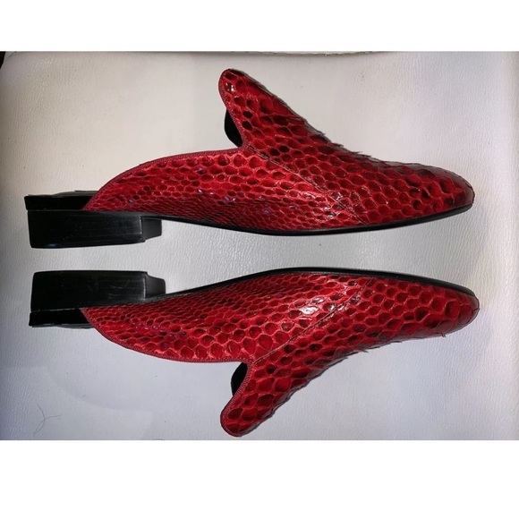 Like NEW REAL SNAKE, RED ANZETUTTO size US 9 EU 40 - Picture 2 of 10